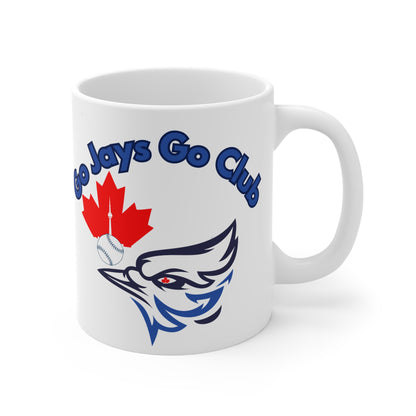Go Jays Go Ceramic Mug — Toronto Baseball Fan Gift (11/15/20oz)