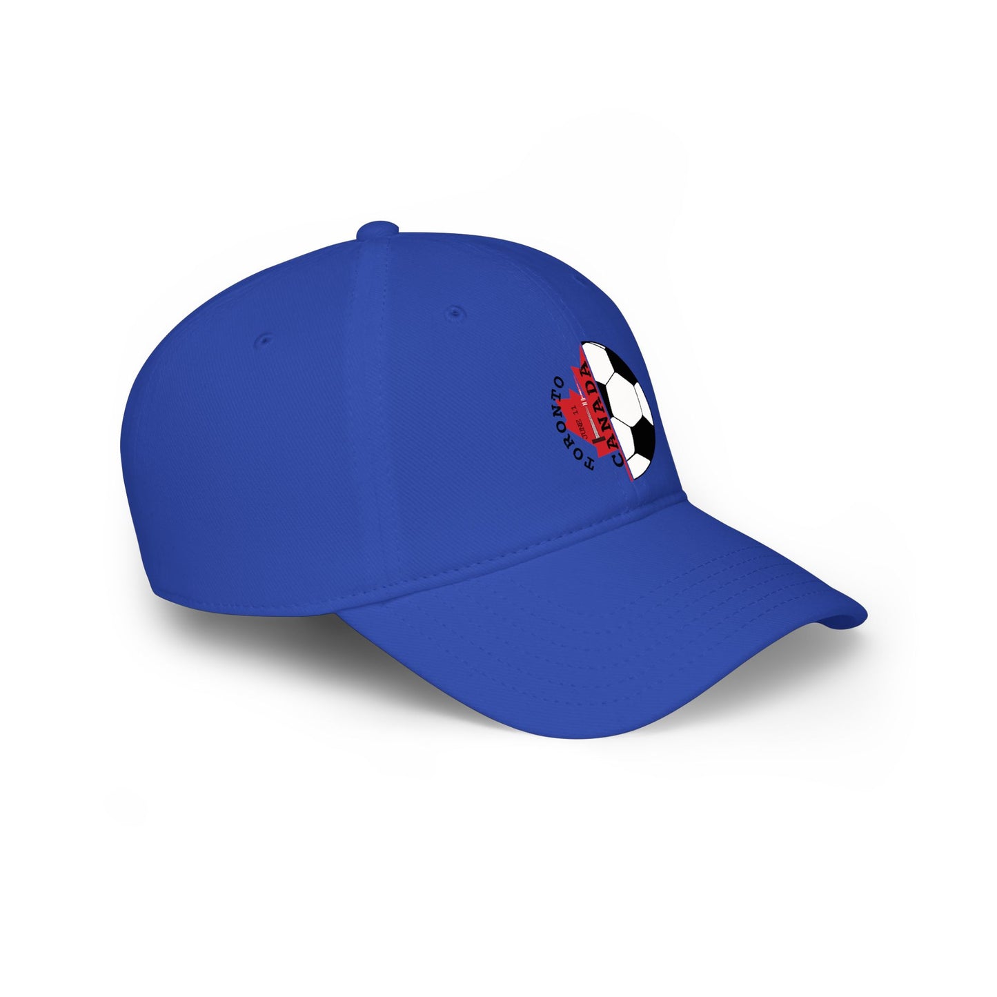 Canada Soccer Dad Cap — Toronto Maple Leaf Soccer Ball Embroidered Hat