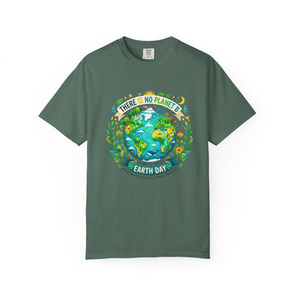 Earth Day T-Shirt — "There Is No Planet B" Eco Floral Earth Illustration