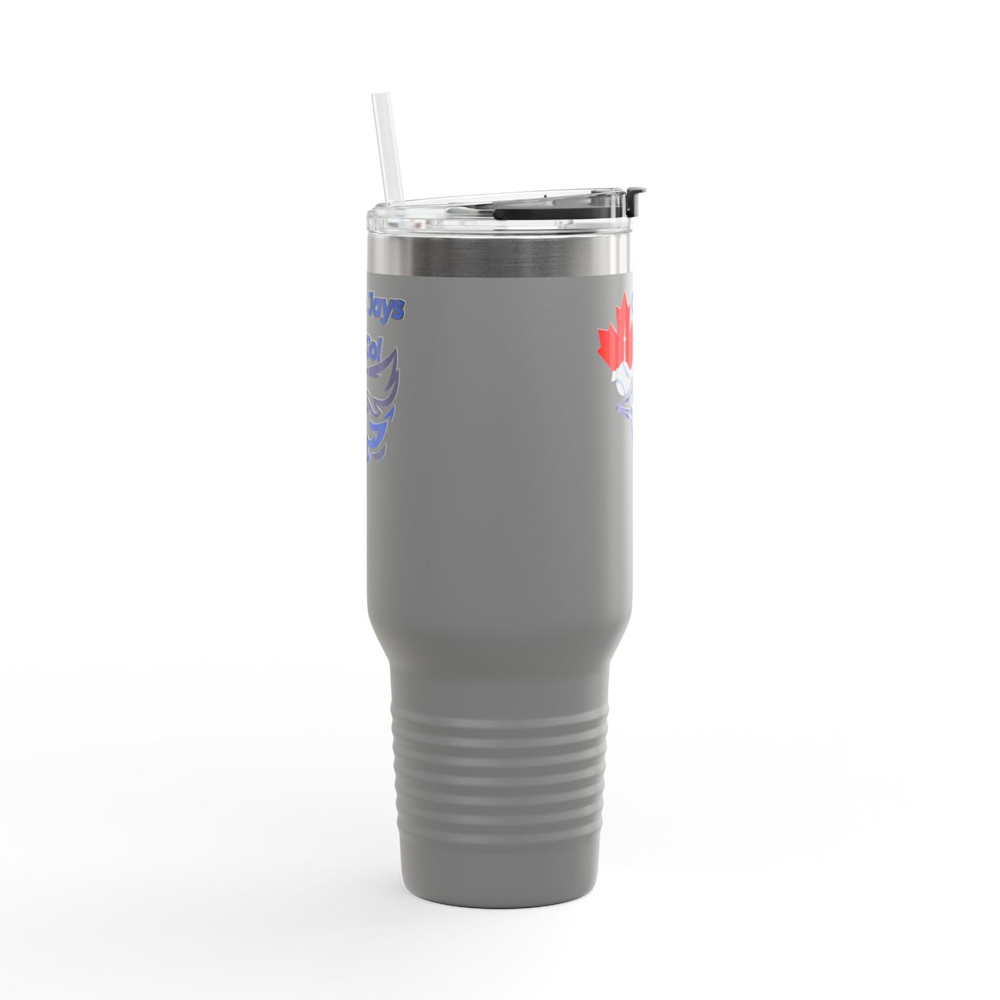 Go Jays Go! 40oz Insulated Travel Mug — Stainless Steel Baseball Fan Tumbler