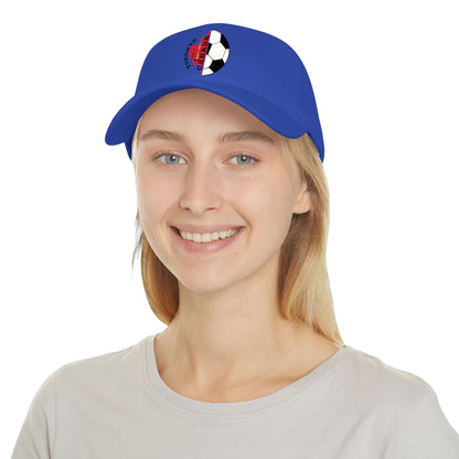 Canada Soccer Dad Cap — Toronto Maple Leaf Soccer Ball Embroidered Hat