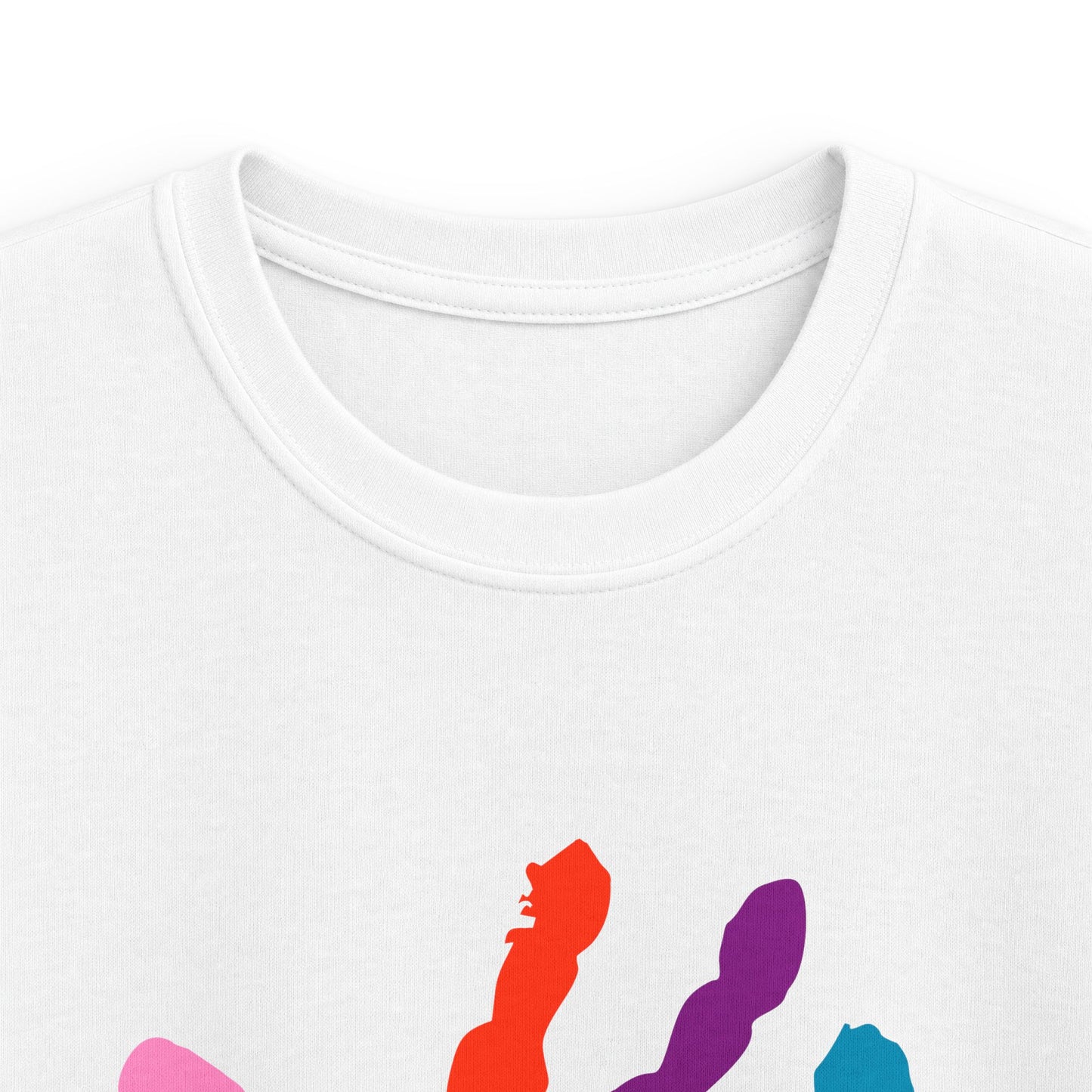 First Year of School Kids T-Shirt — Colorful Handprint Tee