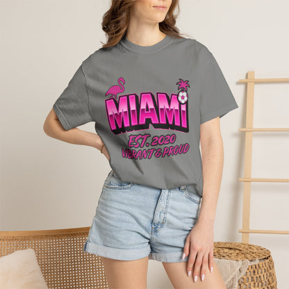 Miami Est 2020 Flamingo Soccer T-Shirt