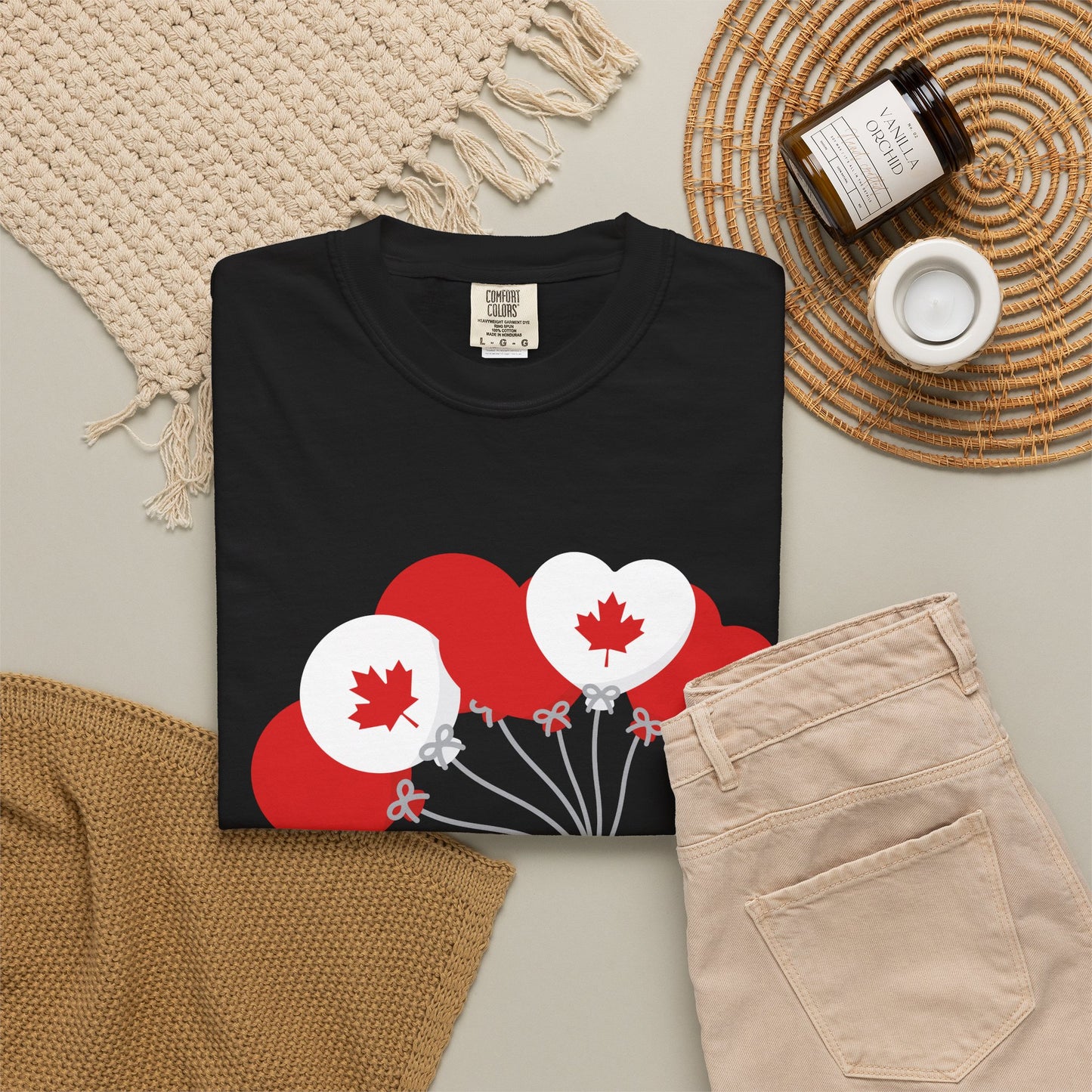 Canada Day Maple Leaf Balloons T-Shirt — Canada Day Celebration Tee