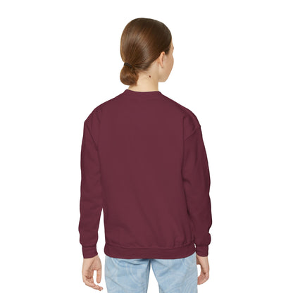 Youth Crewneck Sweatshirt – "Hello School!" Kids Back-to-School Graphic Sweatshirt