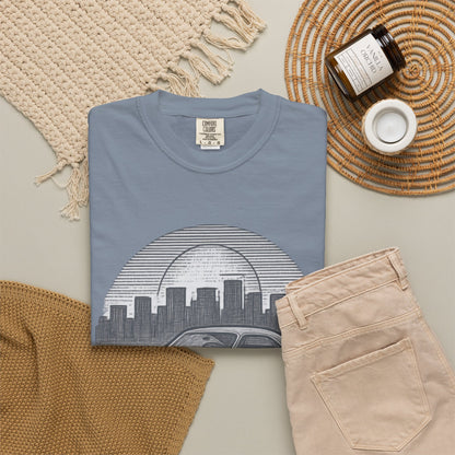 Midnight Chrome Classic Coupe Vintage Car T-Shirt