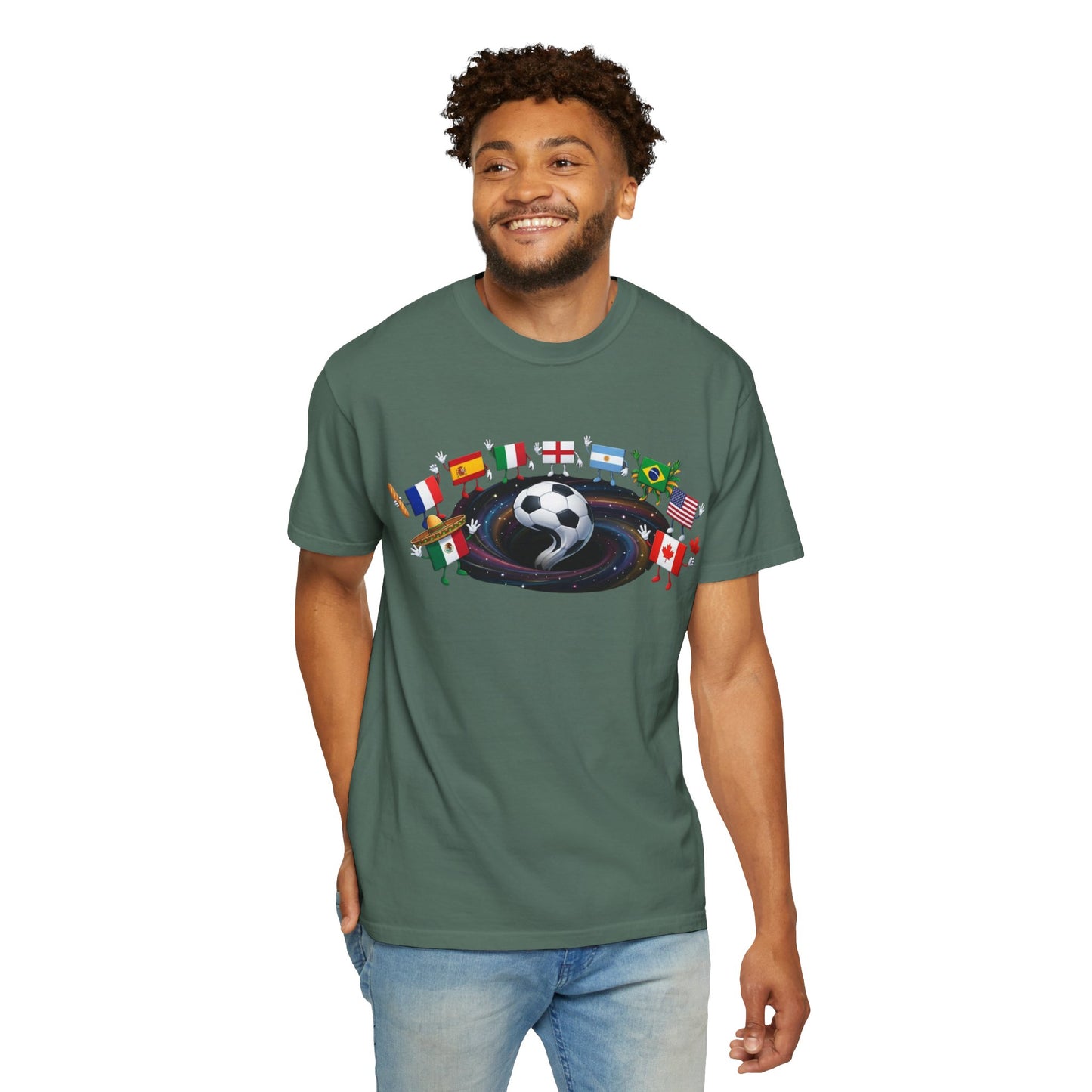 2026 World Soccer Vintage Tee — International Flag Fan T-shirt