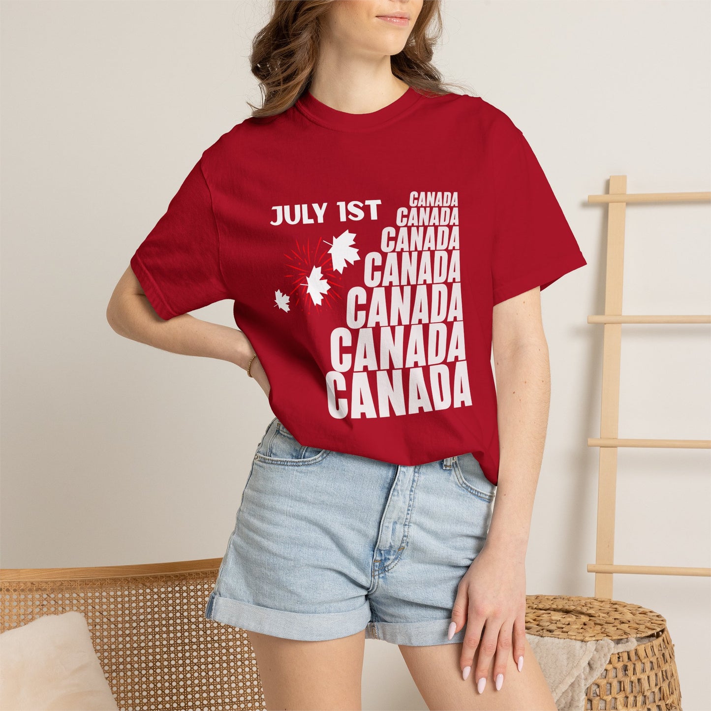 Canada Day Maple Leaf T-Shirt — Patriotic July 1st Celebration Tee