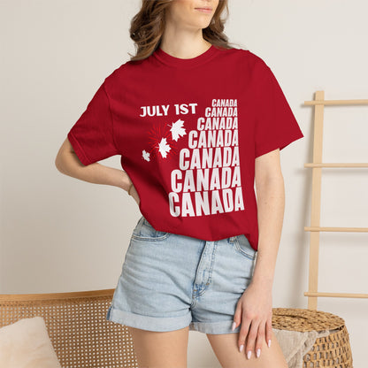 Canada Day Maple Leaf T-Shirt — Patriotic July 1st Celebration Tee