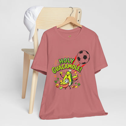 Holy Guacamole Soccer T-Shirt — Funny Avocado Football Fan Tee