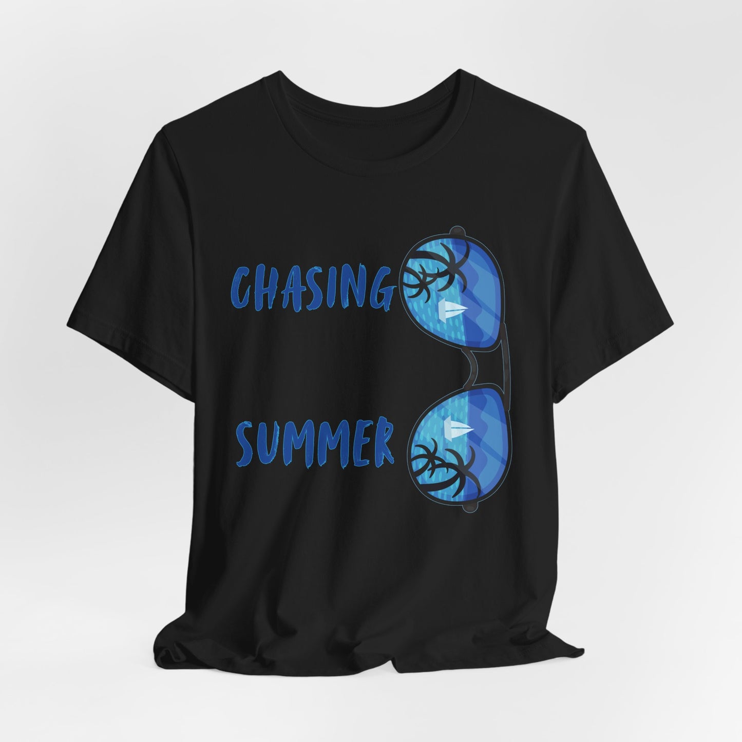 Chasing Summer Sunglasses Tee — Beach Vacation T-Shirt