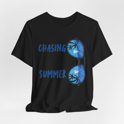 Chasing Summer Sunglasses Tee — Beach Vacation T-Shirt