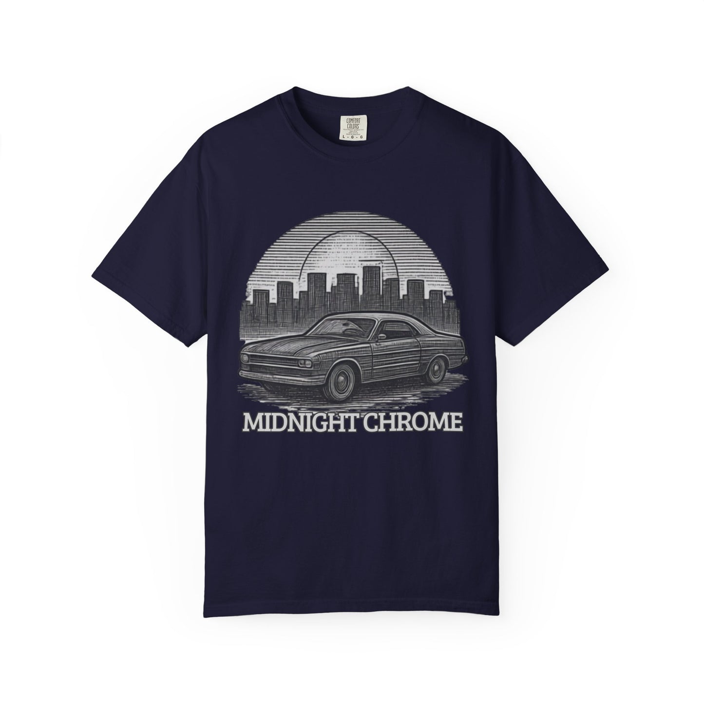 Midnight Chrome Classic Coupe Vintage Car T-Shirt