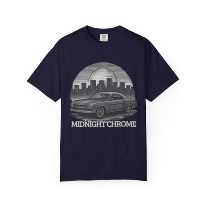 Midnight Chrome Classic Coupe Vintage Car T-Shirt