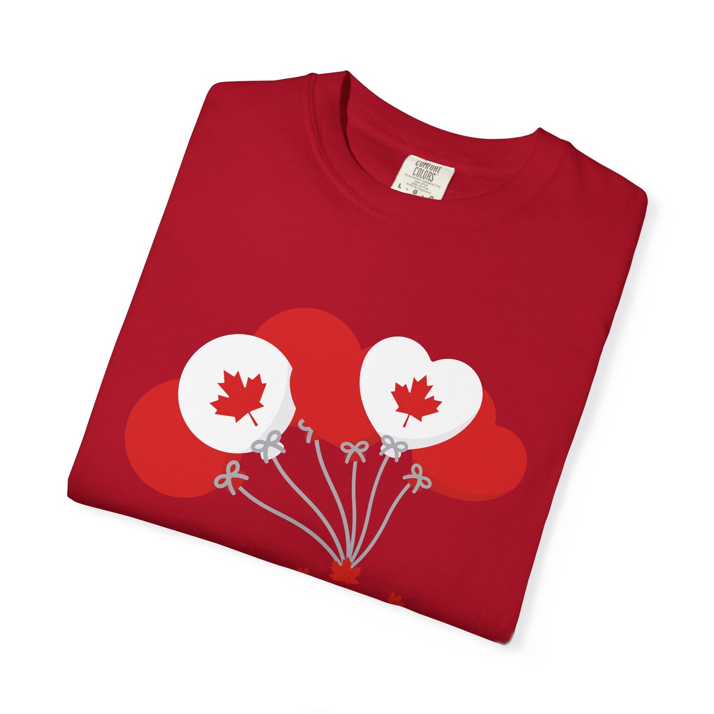 Canada Day Maple Leaf Balloons T-Shirt — Canada Day Celebration Tee