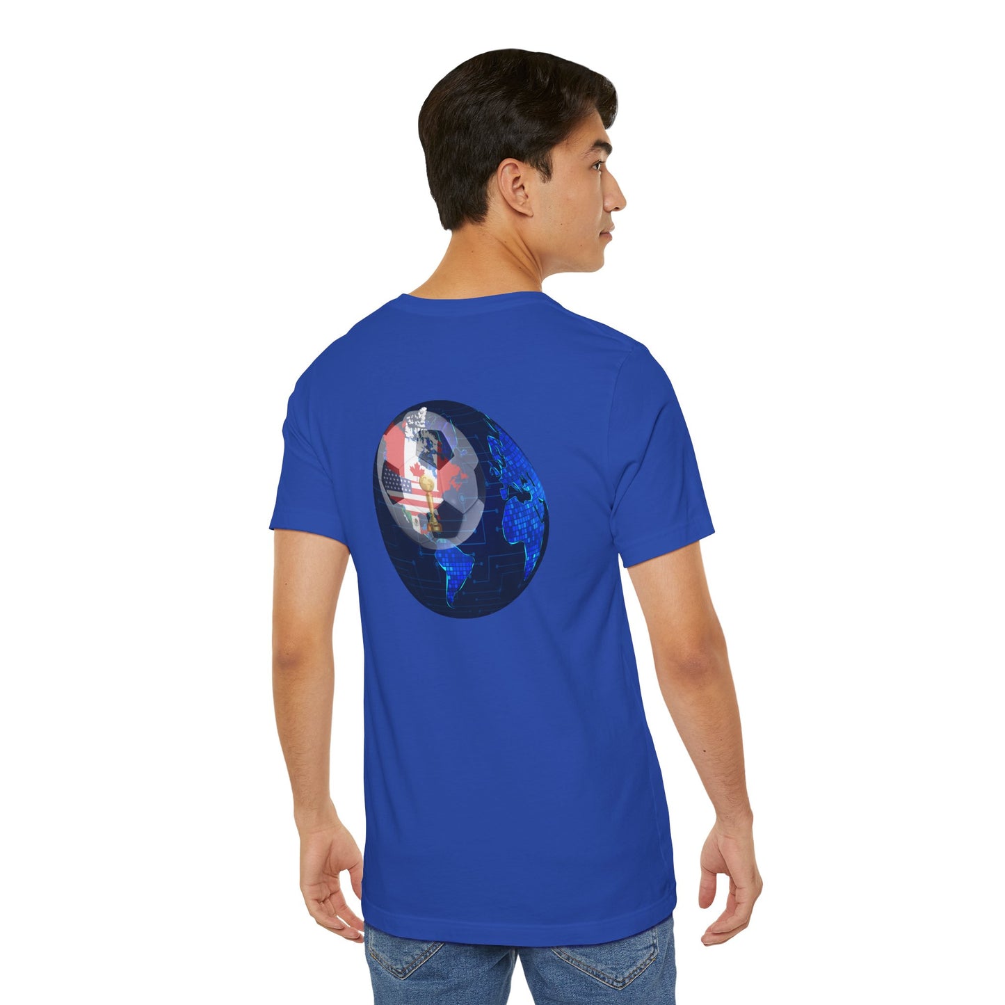 2026 North America Soccer Fan Tee — Canada USA Mexico Flag Crewneck