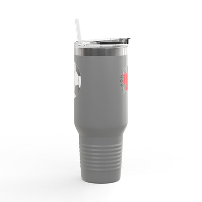 Toronto Soccer Maple Leaf 40oz Insulated Travel Mug with Handle & Straw