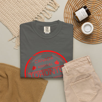 Toronto Soccer Arrival Passport Stamp T-Shirt — July 11, 2026