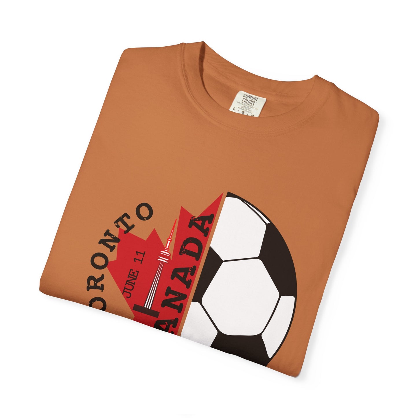 Toronto Soccer Maple Leaf T-shirt | Canada Fan Gear, June 11 Souvenir