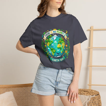 Earth Day T-Shirt — "There Is No Planet B" Eco Floral Earth Illustration