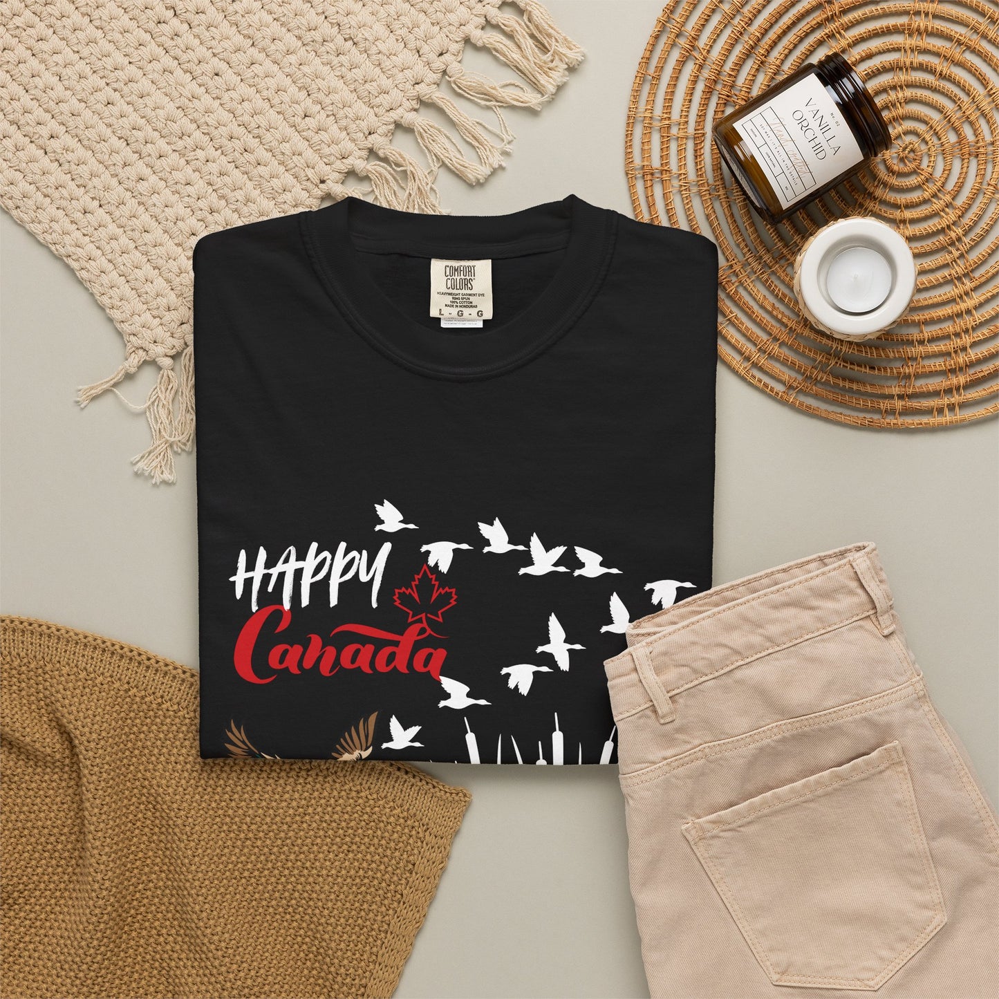Canada Day Flying Geese T-Shirt — Wildlife Nature Celebration Tee