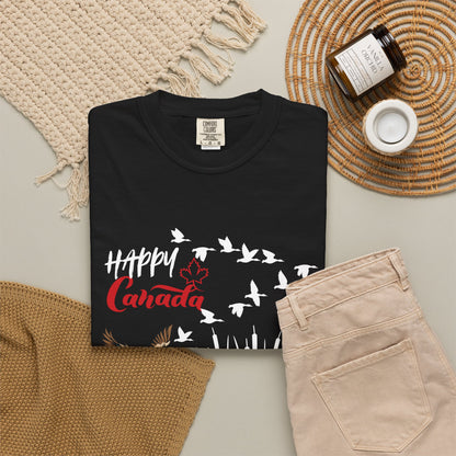 Canada Day Flying Geese T-Shirt — Wildlife Nature Celebration Tee