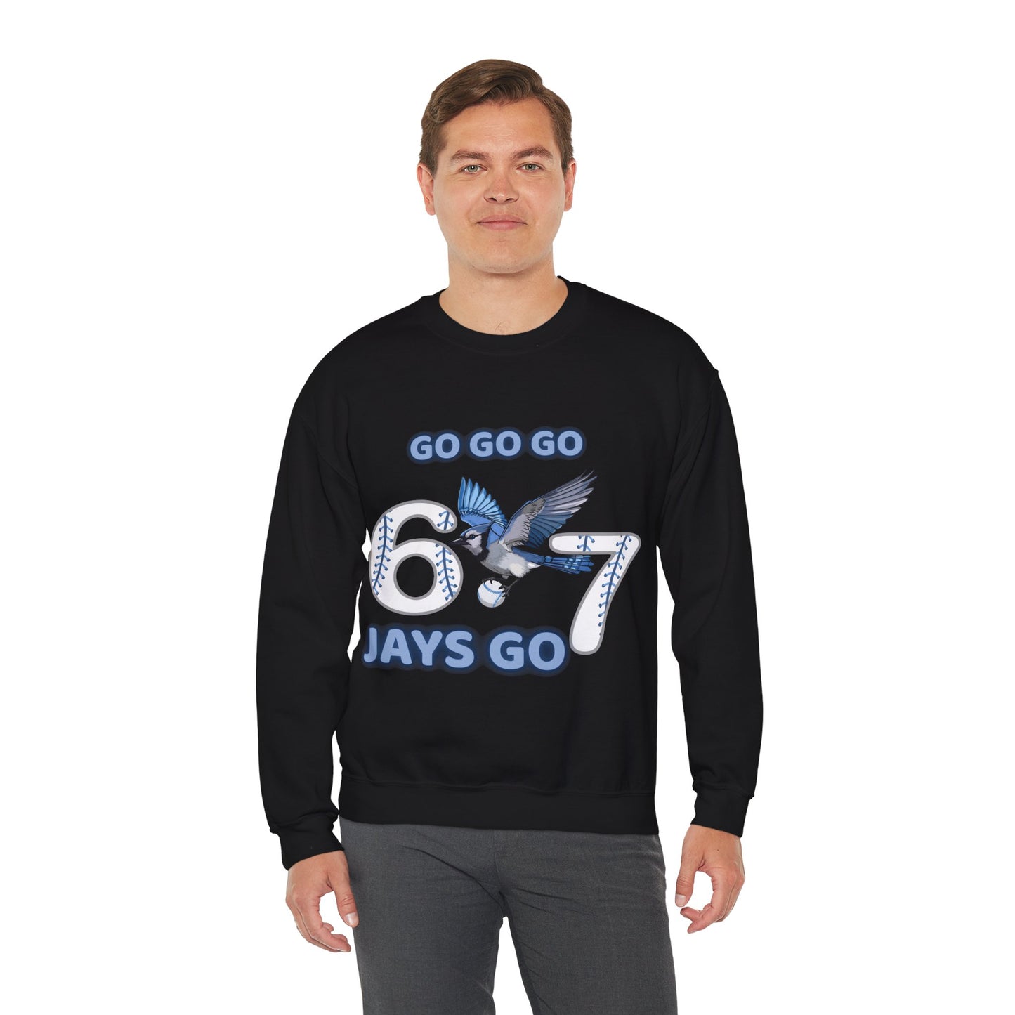 Go Jays Go! Baseball Fan Crewneck Sweatshirt