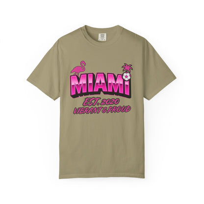Miami Est 2020 Flamingo Soccer T-Shirt