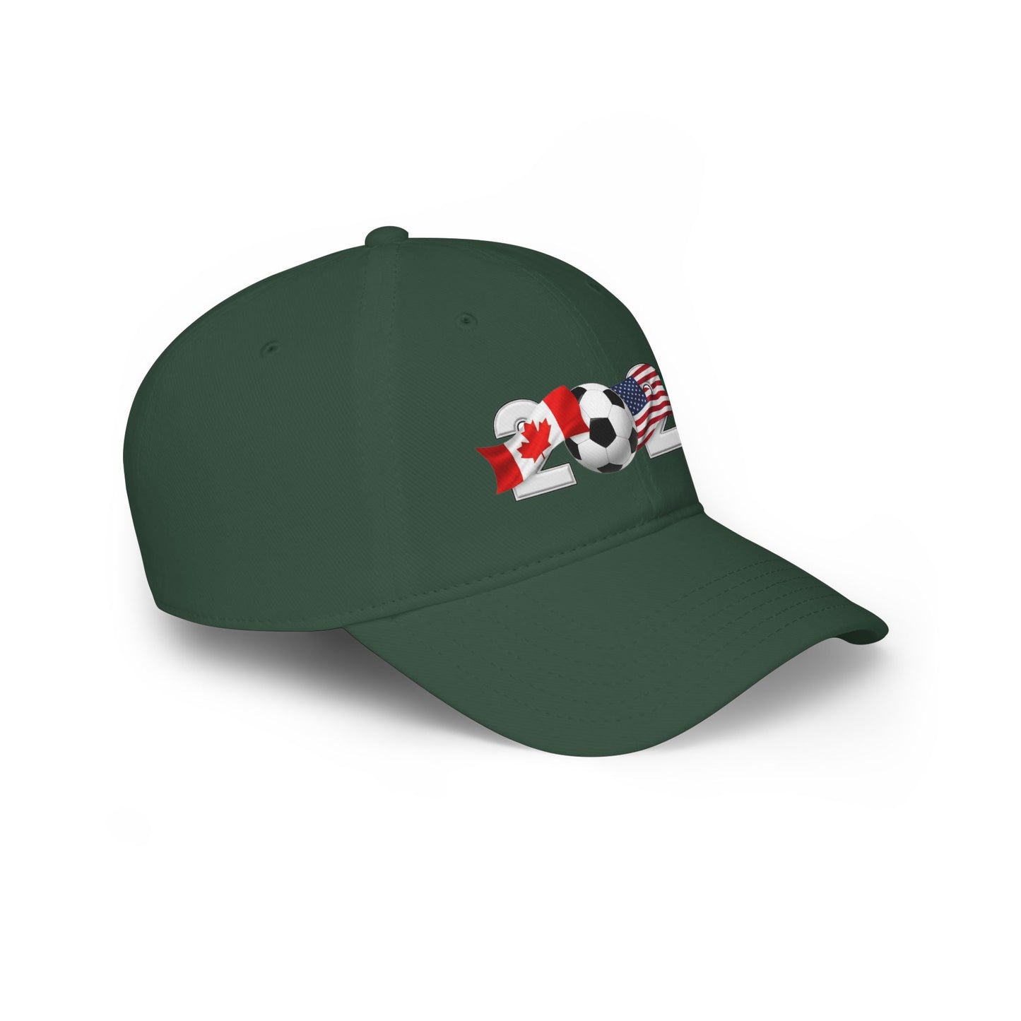 2026 North America Soccer Flag Baseball Cap — USA Canada Mexico Adjustable Dad Hat