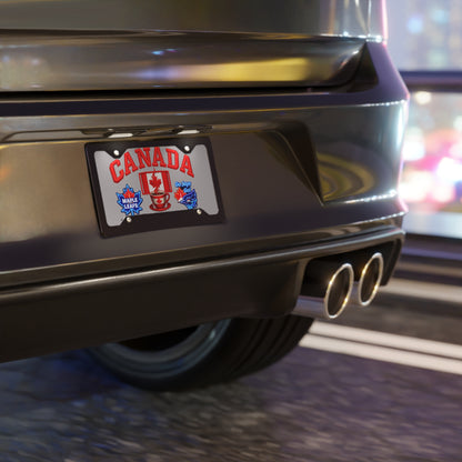 Canada Identity Vanity Plate — Maple Leafs & Blue Jays Logos with Canadian Flag