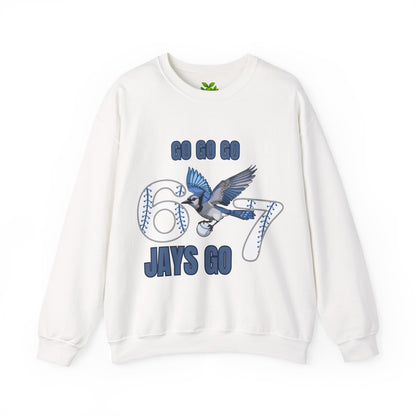 Go Jays Go! Baseball Fan Crewneck Sweatshirt