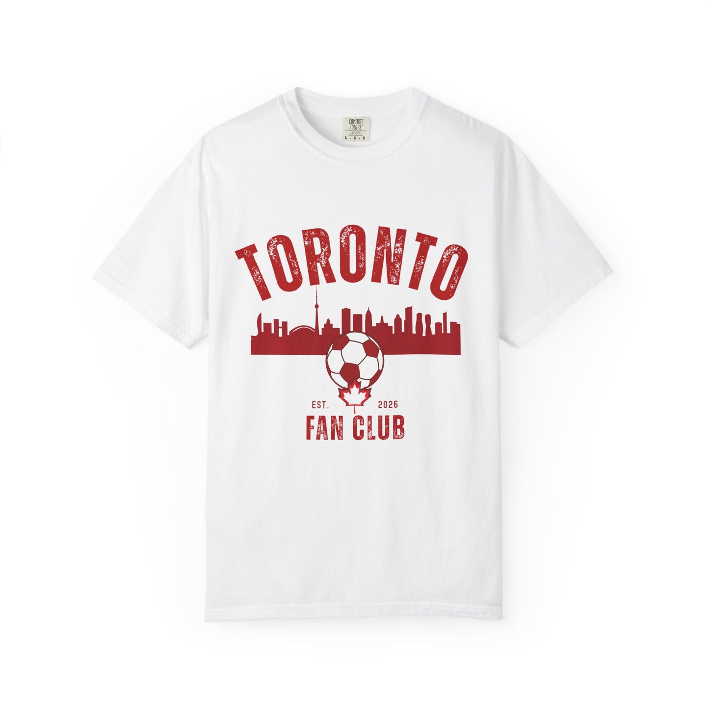 Toronto Soccer Fan Club Retro Skyline T-Shirt — 2026 Comfort Colors Tee