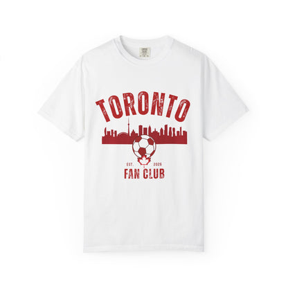 Toronto Soccer Fan Club Retro Skyline T-Shirt — 2026 Comfort Colors Tee