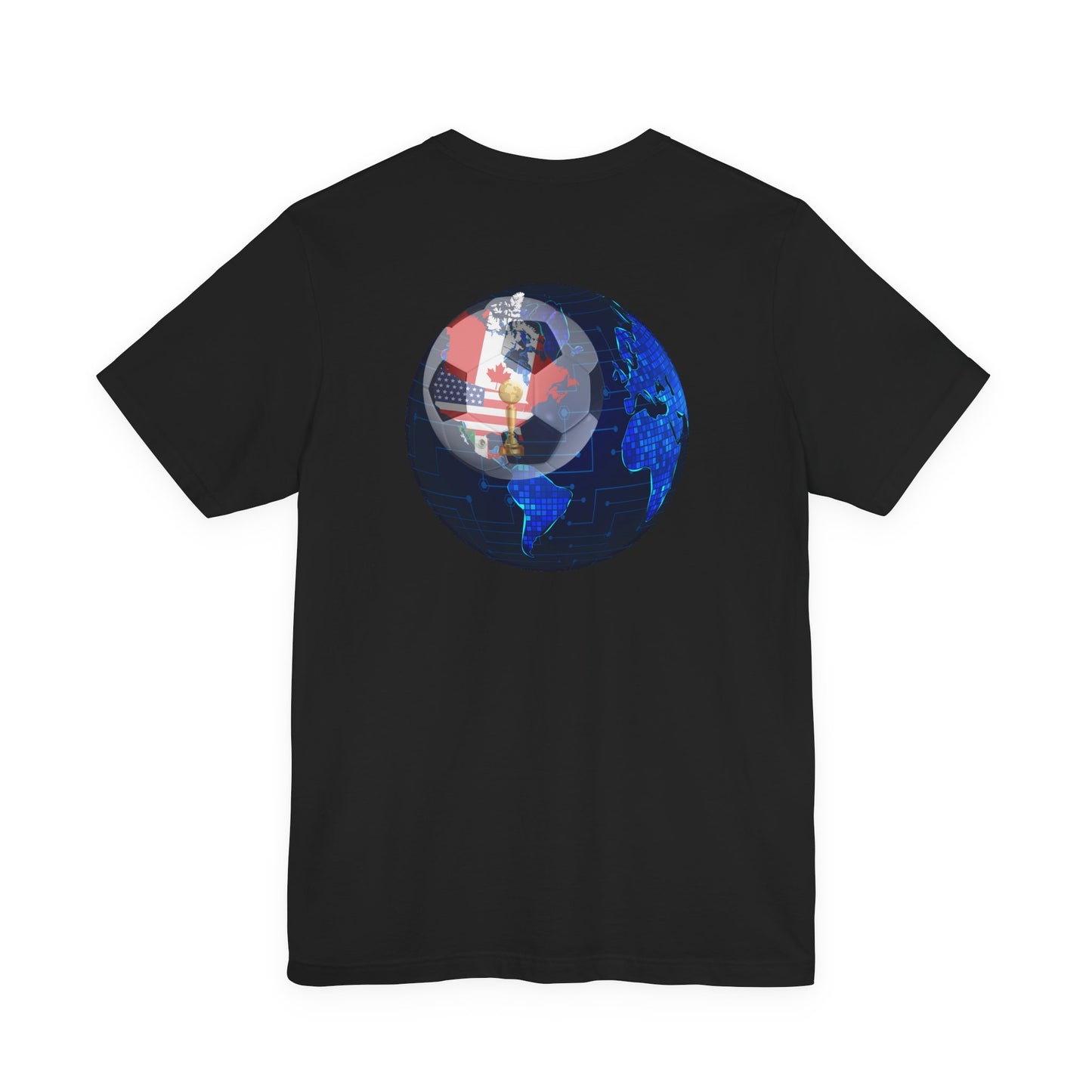 2026 North America Soccer Fan Tee — Canada USA Mexico Flag Crewneck