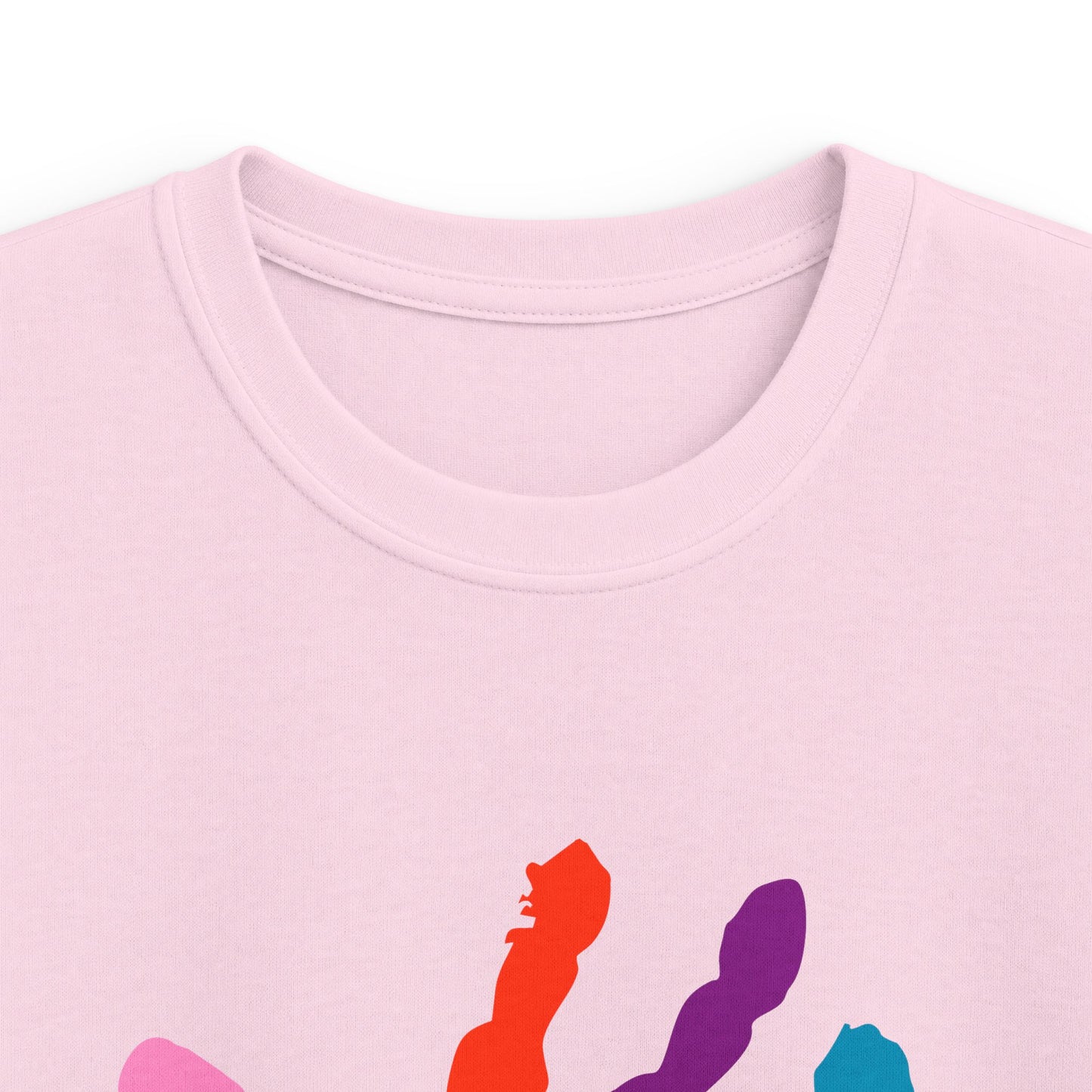 First Year of School Kids T-Shirt — Colorful Handprint Tee