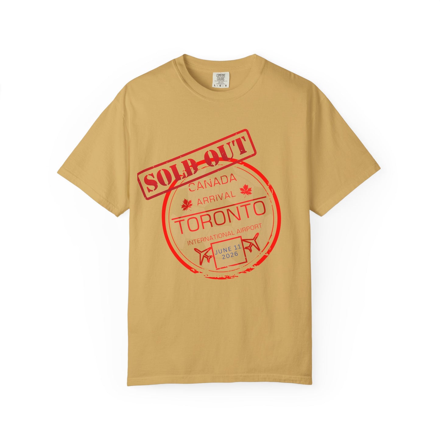 Toronto Soccer Passport Stamp T-Shirt — June 2026 Arrival Tee