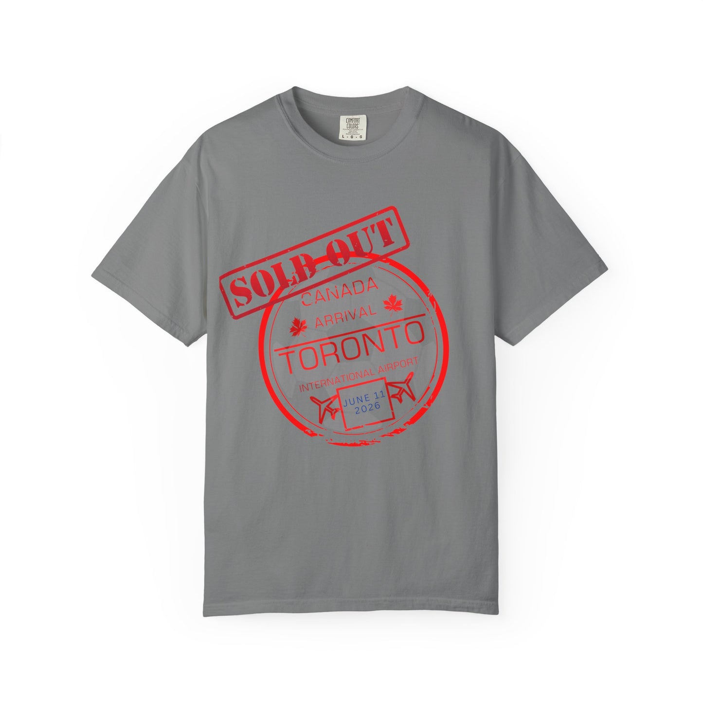 Toronto Soccer Passport Stamp T-Shirt — June 2026 Arrival Tee