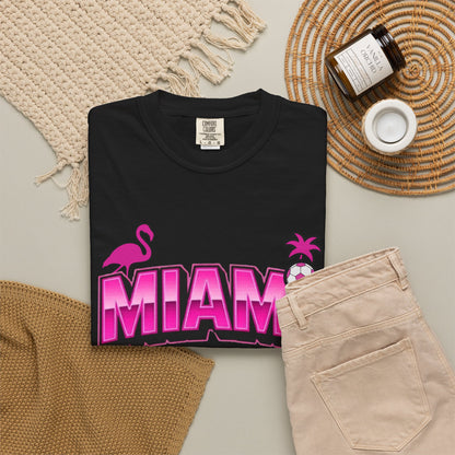Miami Est 2020 Flamingo Soccer T-Shirt