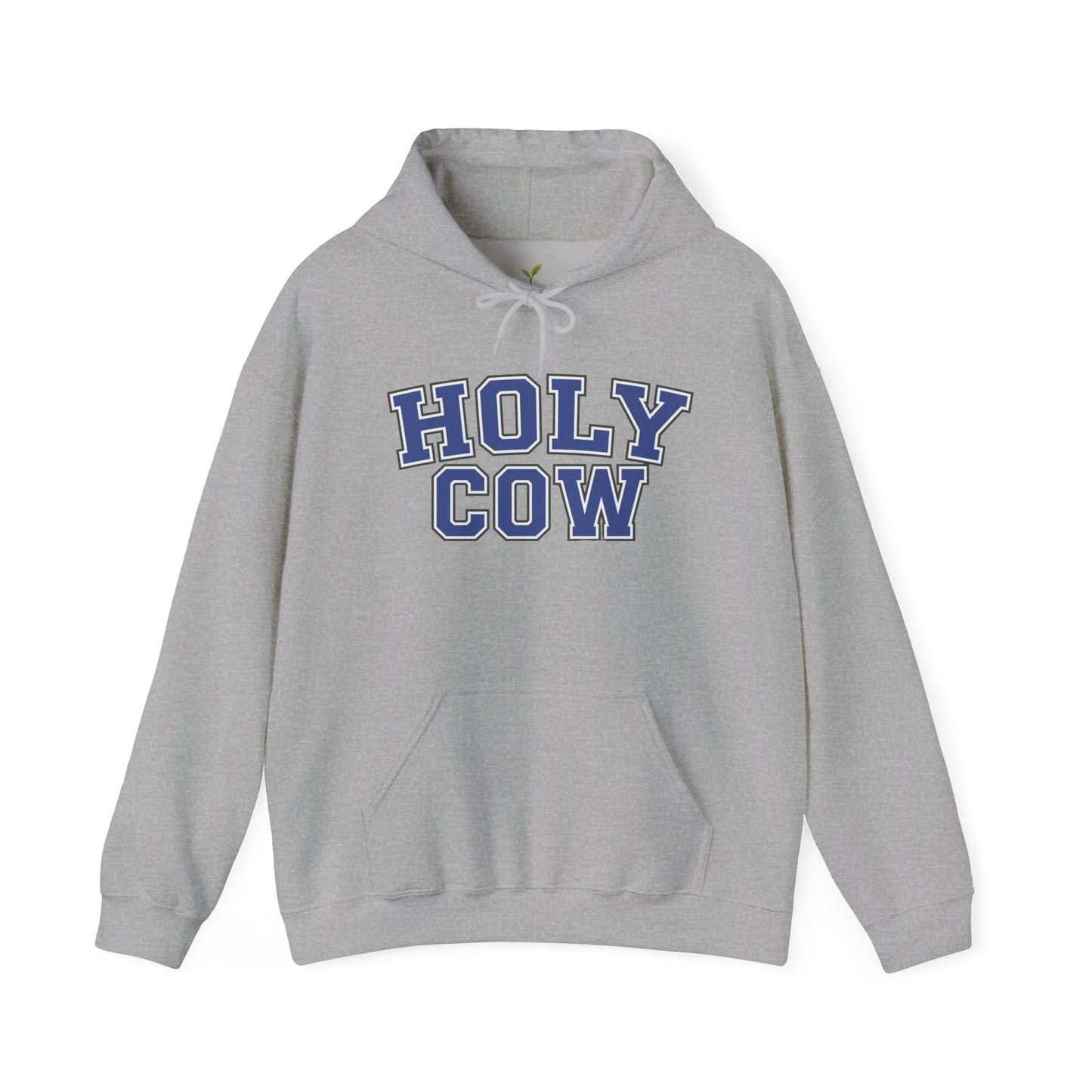 Holy Cow Collegiate Hoodie — Retro Mascot Letterman Style