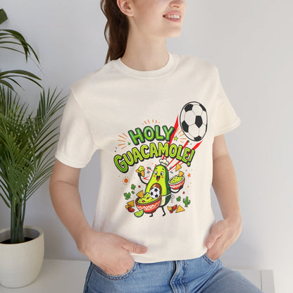 Holy Guacamole Soccer T-Shirt — Funny Avocado Football Fan Tee