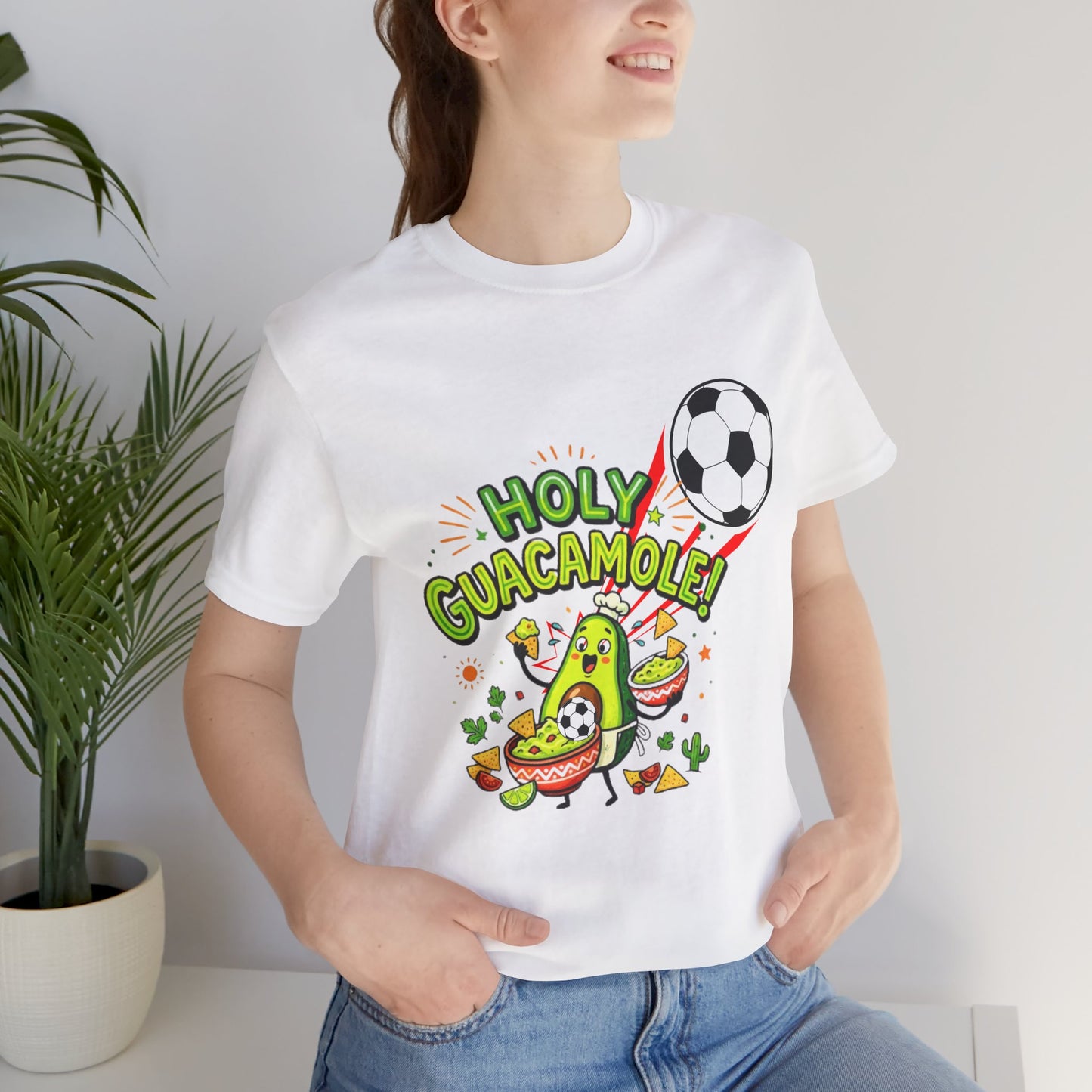 Holy Guacamole Soccer T-Shirt — Funny Avocado Football Fan Tee