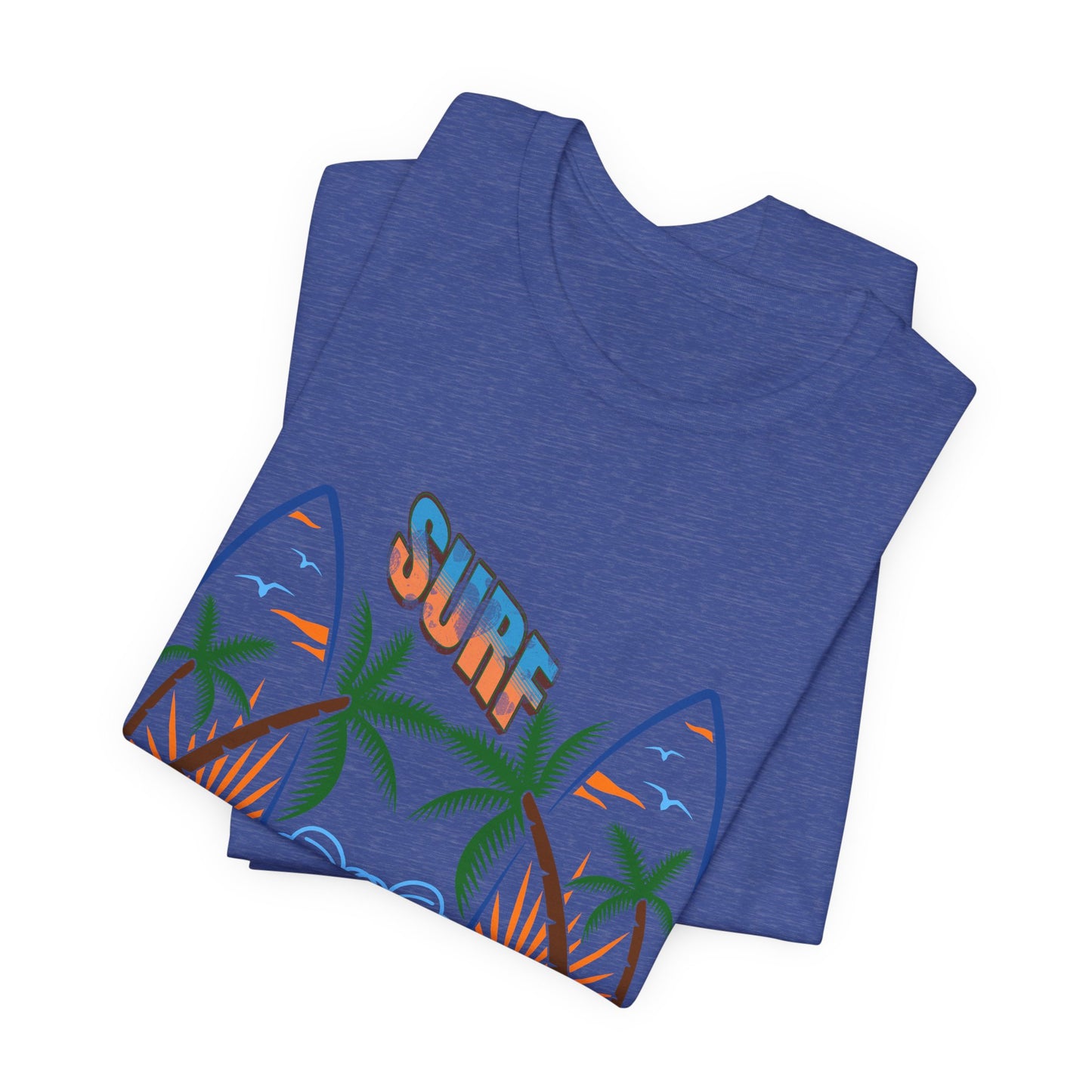 Surf Graphic T-Shirt — Surf Design Unisex Jersey Short Sleeve Tee
