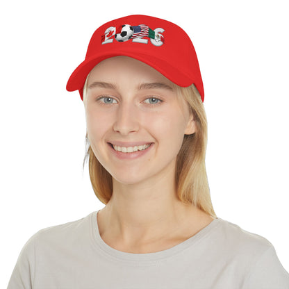2026 North America Soccer Flag Baseball Cap — USA Canada Mexico Adjustable Dad Hat