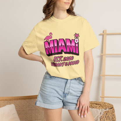 Miami Est 2020 Flamingo Soccer T-Shirt