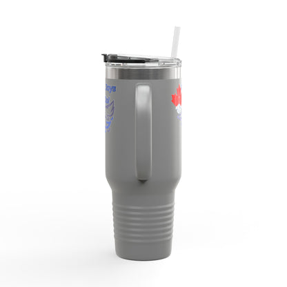 Go Jays Go! 40oz Insulated Travel Mug — Stainless Steel Baseball Fan Tumbler