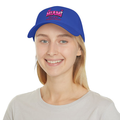 Miami Soccer Pink Flamingo Baseball Cap – Adjustable Cotton Dad Hat