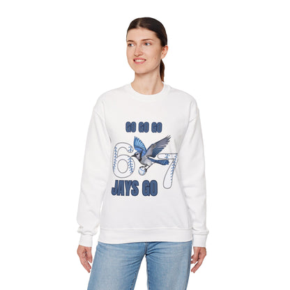 Go Jays Go! Baseball Fan Crewneck Sweatshirt