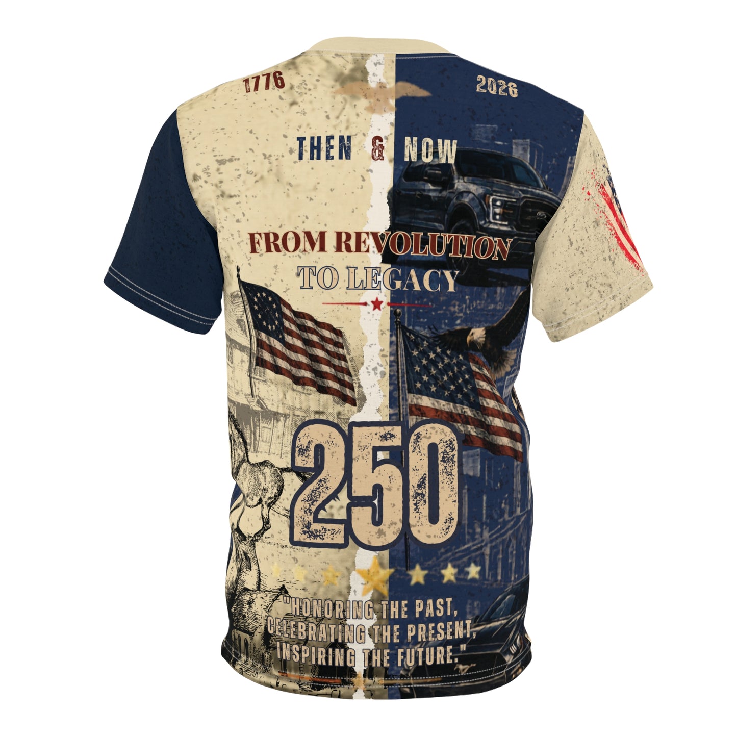 America 250 Years of Freedom Patriotic Tee | Revolution to Legacy