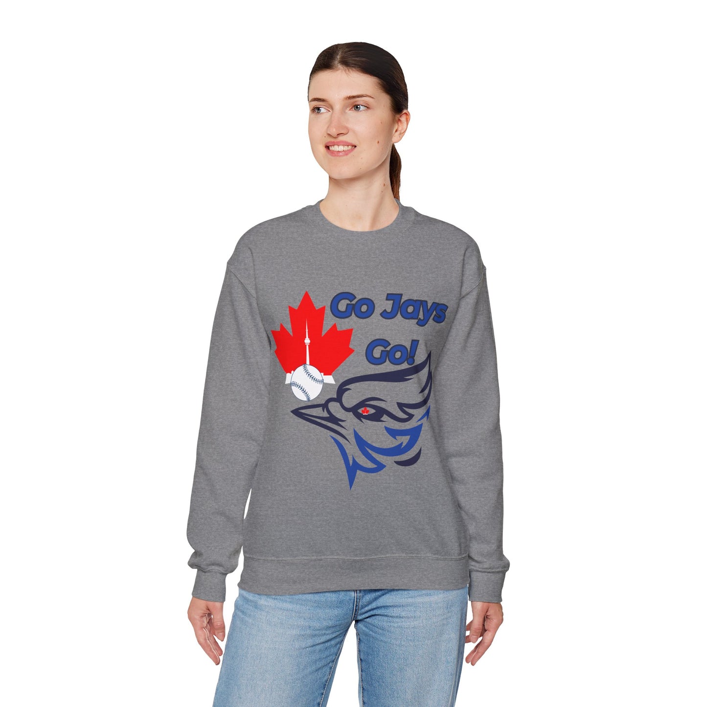 Go Jays Go Canada Crewneck Sweatshirt — Cozy Canadian Winter Gift