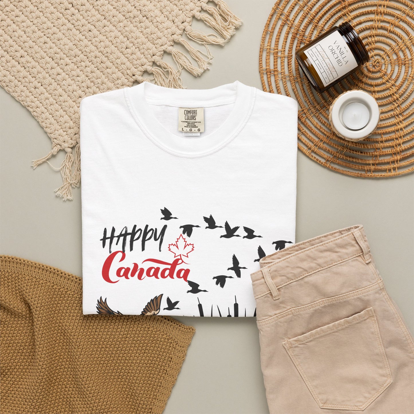 Canada Day Flying Geese T-Shirt — Wildlife Nature Celebration Tee